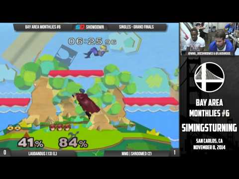 Bay Area Monthlies #6 - Grand Finals: Laudandus (Sheik) vs MMG|Shroomed (Sheik, Marth)