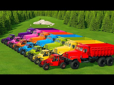 LOAD AND TRANSPORT OFFROAD ATVs WITH OLD TRUCKS AND TRAILERS - Farming Simulator 22