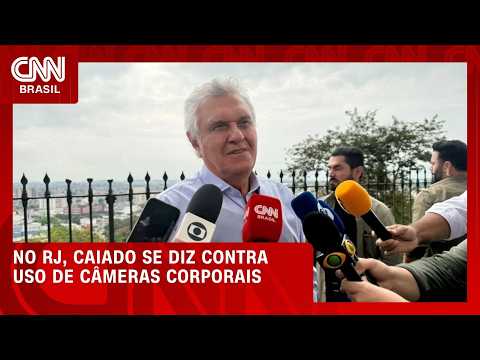 De colete à prova de balas, Caiado reforça críticas à segurança pública | CNN PRIME TIME