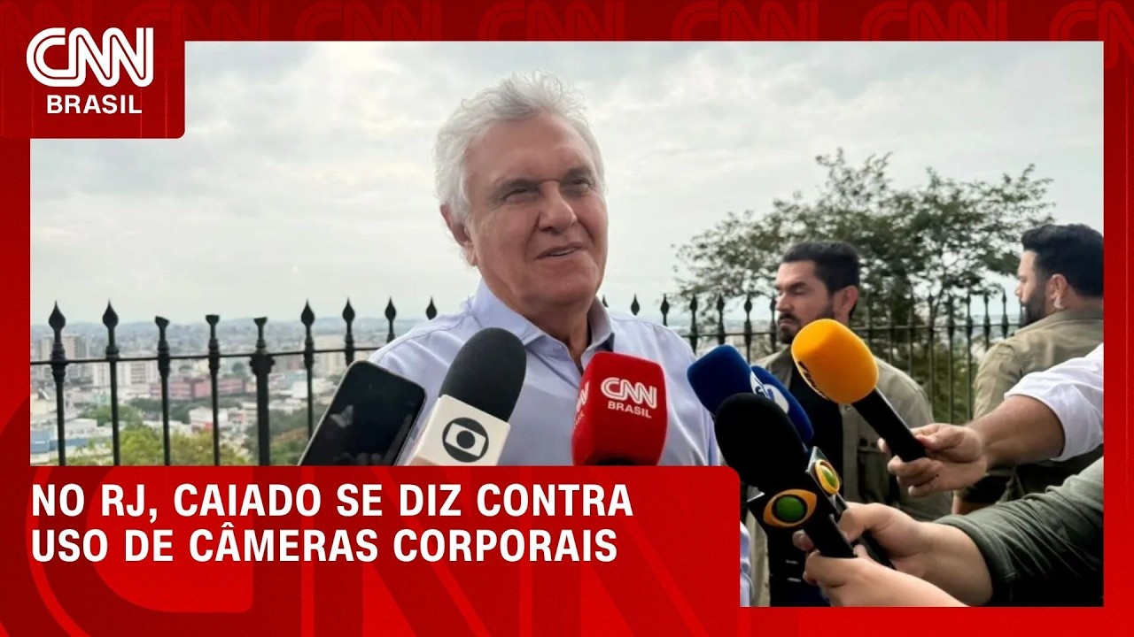 De colete à prova de balas, Caiado reforça críticas à segurança pública | CNN PRIME TIME