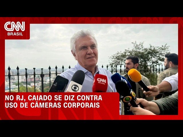 De colete à prova de balas, Caiado reforça críticas à segurança pública | CNN PRIME TIME