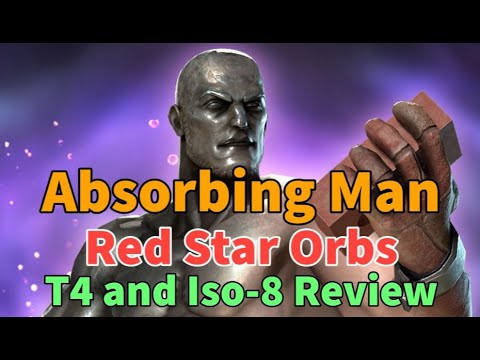 Absorbing Man! Red Star Orbs, T4 & Iso-8 Review! Masters of Evil Team | MARVEL Strike Force