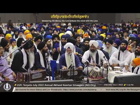 076 Giani Gurdev Singh Jee Australia - Saturday PM - Toronto July 2022 Annual Akhand Keertan Smaagam