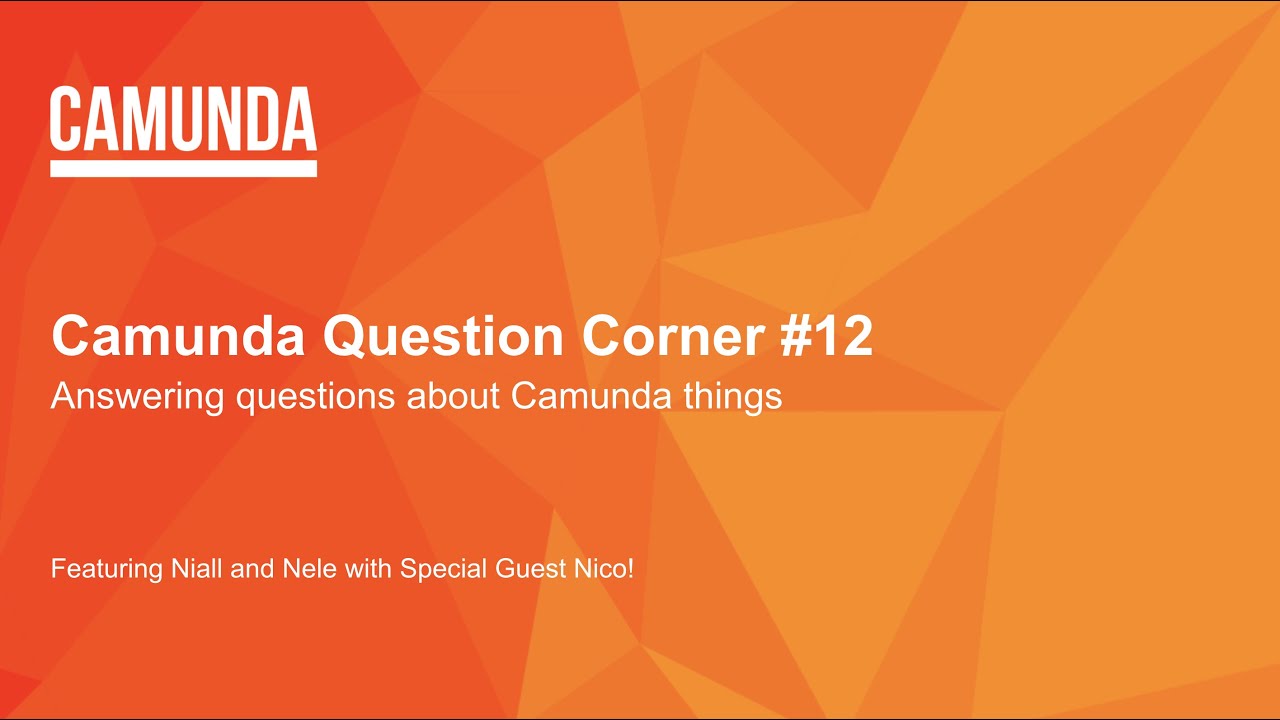 Camunda Question Corner #12 - bpmn.io and Camunda Modeler