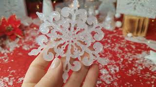 "Srdce Sněžného Království" - něžně sněžná orgonitová vločka