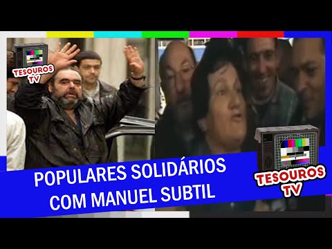 POPULARES REÚNEM-SE À PORTA DA RTP PARA APOIAR MANUEL SUBTIL (2001)