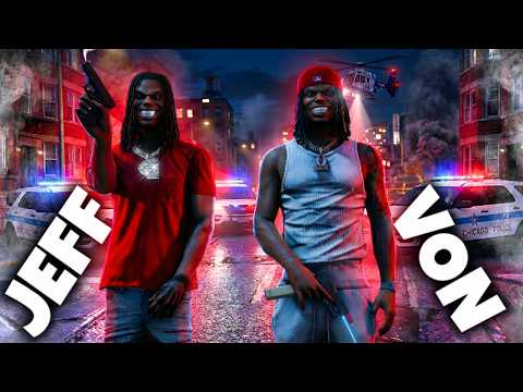 Spending 24 HOURS as BLOODHOUND LIL JEFF and KING VON in GTA 5 RP !