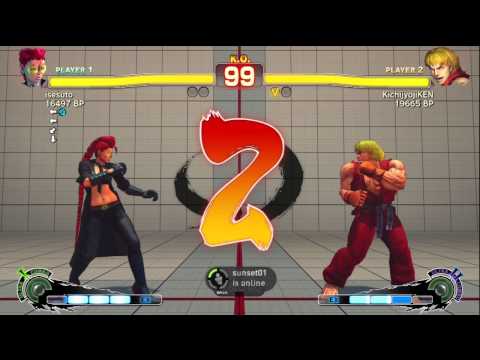 KichijyojiKEN [Ken] vs isesuto [Viper] SSF4 Japanese Online Ranked Matches - TRUE-HD