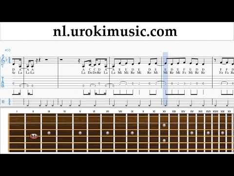 Gitaarles Childish Gambino - Feels Like Summer Muzieknoten Cursus um-i374