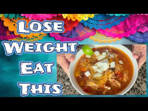 Lose Weight with Pioneer Woman's Mexican Chicken Soup! #pioneerwoman #crockpot #weightloss #diet