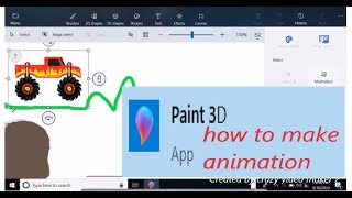 How to make animation video by paint 3D on Windows 10