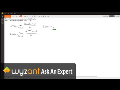 The Limit Below Represents A Derivative F A Find F X And A Lim H 0 4 3 H 64 H F X A Wyzant Ask An Expert