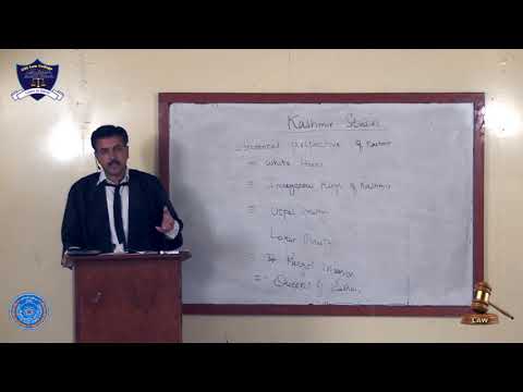 Jammu & Kashmir Studies Lecture-3(LLB 5 years Program Part-I)