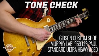 Video thumbnail for TONE CHECK: Gibson Custom Murphy Lab 1959 Les Paul Standard Ultra Heavy Aged Demo | No Talking by Cream City Music