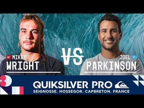 Mikey Wright vs Joel Parkinson - Round Three Heat 9 - 2018 Quiksilver Pro France