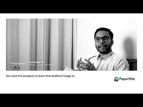 How Freshworks reduced its Cost Per Lead (CPL) by 70% using Paperflite's Cleverstory