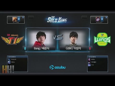 GBM vs Bang - Game 1 - "The Solo King" Korean 1v1 Tournament