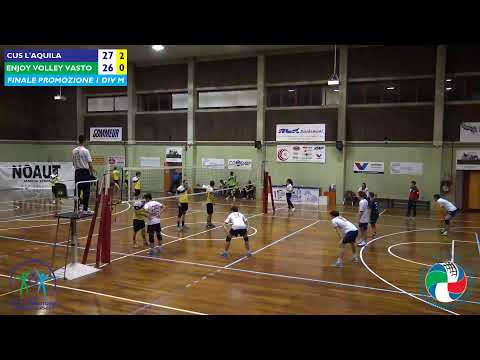 FINALE PROMOZIONE 1 DIVISIONE MASCHILE - CUS L'AQUILA - ENJOY VOLLEY VASTO