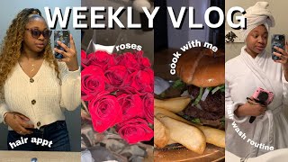 VLOG: A PRODUCTIVE WEEK IN MY LIFE | hair appt, cooking , vacation prep & More!