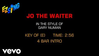 Gary Numan - Jo The Waiter (Karaoke)