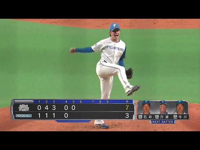 【5回表】ファイターズ・吉田輝星 外角低めに決まるストレートで見逃し三振を奪う!! 2022年4月23日 北海道日本ハムファイターズ 対 福岡ソフトバンクホークス