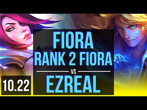 FIORA & Taric vs EZREAL & Annie (ADC) | Rank 2 Fiora, 1000+ games, 18/4/4 | EUW Challenger | v10.22