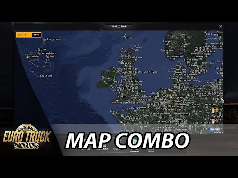 ETS2 1.36 | Canada Map + ROS 7.7 + PR 2.4.1 + 15 Maps | Map Combo