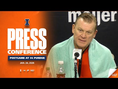 Illinois Men's Basketball | Postgame Press Conference at #4 Purdue 1/24/26