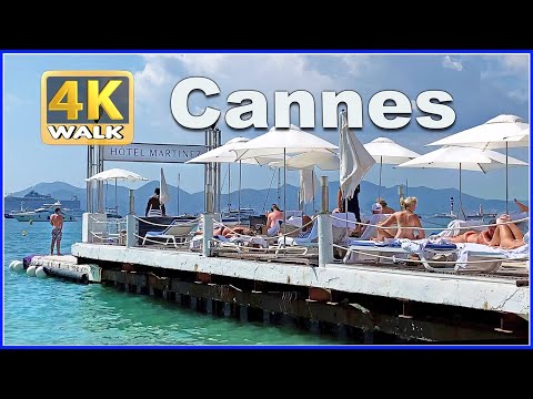 【4K】WALK CANNES France 4K video FRENCH RIVIERA travel vlog