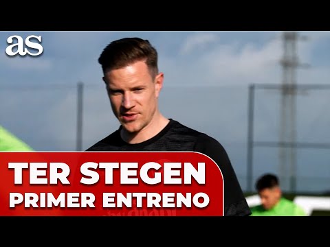 Así fue el PRIMER ENTRENAMIENTO de TER STEGEN como nuevo jugador del GIRONA