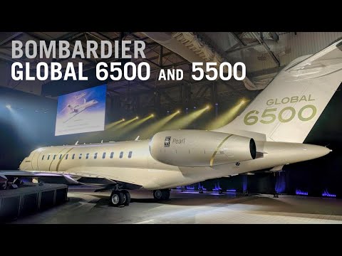 , title : 'Bombardier Unveils New Global 6500 and 5500 Jets – AINtv'