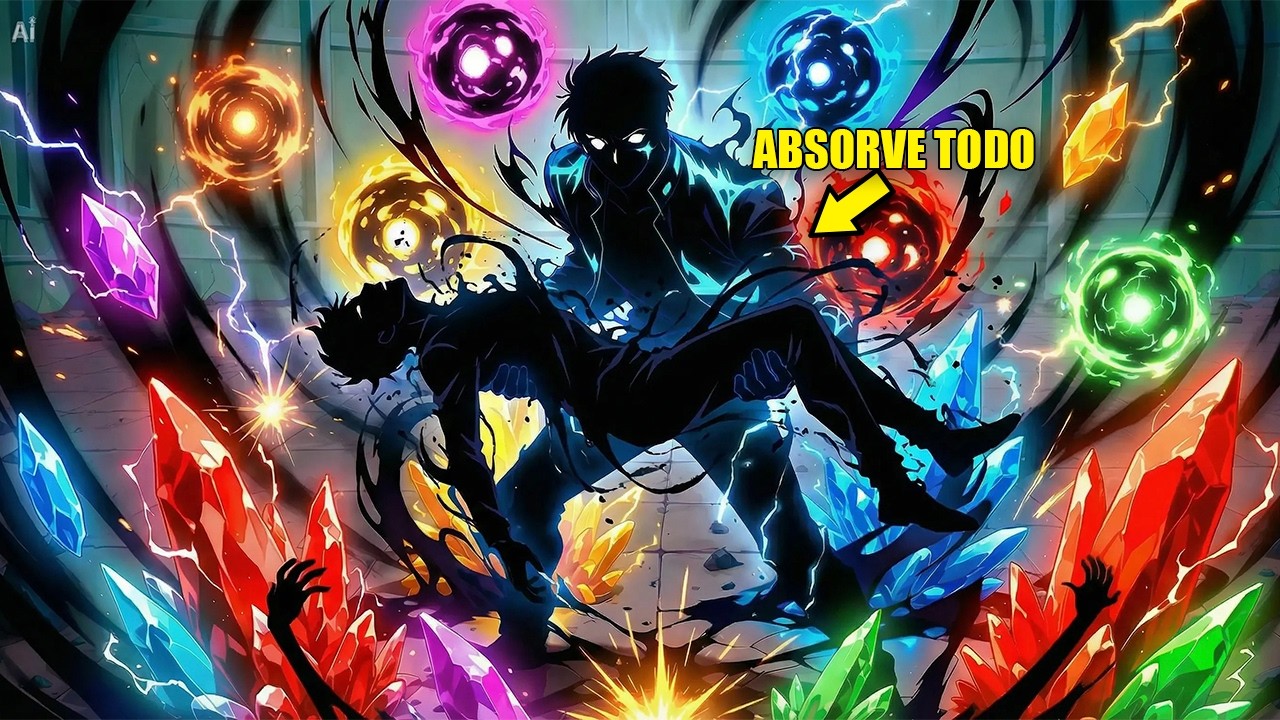 NASCIDO COMO UM SEM COR, ELE DESPERTA UM PODER QUE ABSORVE TODAS AS CORES!! - Resumo MANHWA