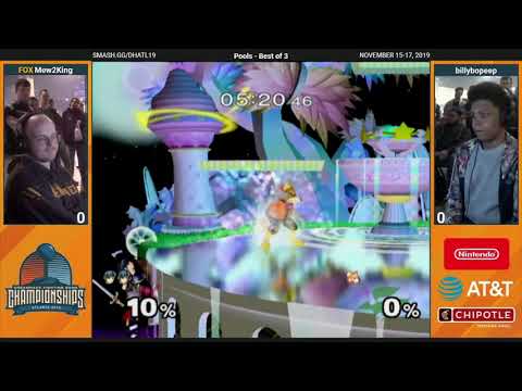 DH ATL - Mew2King (Marth) vs billybopeep (Fox)