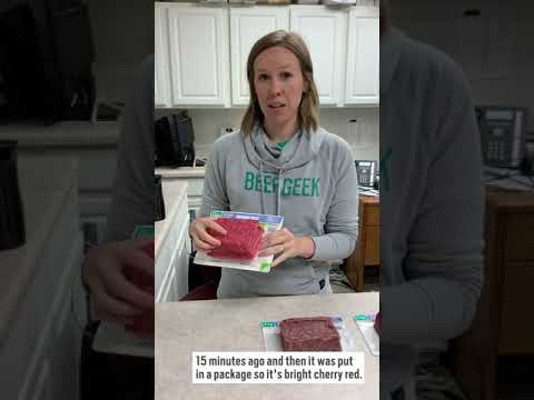 Why does beef change color?