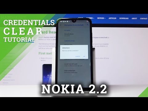 How to Reset Credentials in NOKIA 2.2 – Remove All Certificates