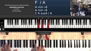 Somebody Loves You (by Intro) - Piano Tutorial