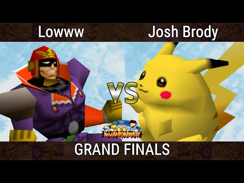 Smashtoberfest 2022 GRAND FINALS - Josh Brody (Pikachu) Vs. Lowww (Falcon) SSB64 Smash Tournament