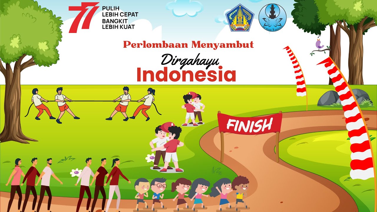 Kemeriahan peringatan Hari Kemerdekaan RI ke 77 di SLB Negeri 3 Denpasar