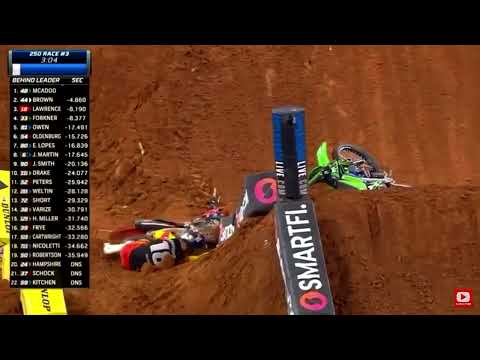 Jett Lawrence and Austin Forkner collide mid air | Supercross 2022