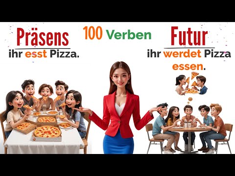 100 deutsche Verben für Anfänger (A1–A2) – PRÄSENS & Futur mit Beispielen 💡
