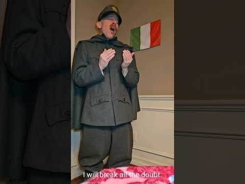 Happy #Halloween! Trying to sing the theme from the #Isonzo video game in my Italian #WWI costume.