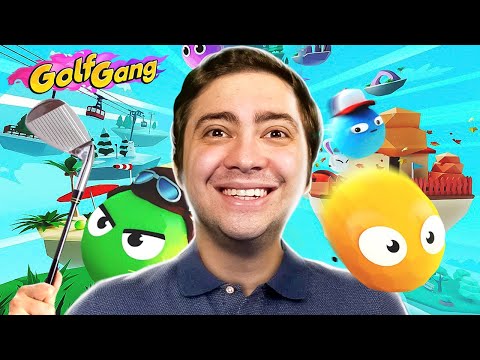 alanzoka jogando Golf Gang com os amigos