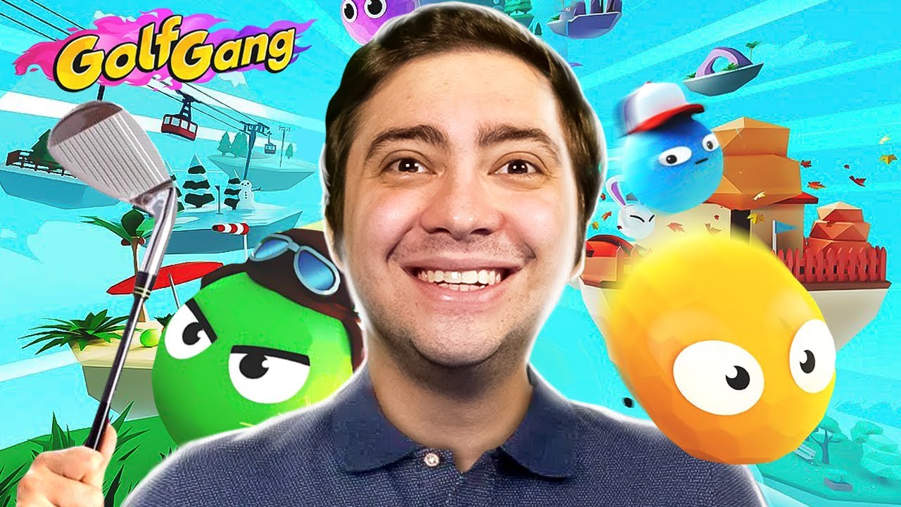 alanzoka jogando Golf Gang com os amigos
