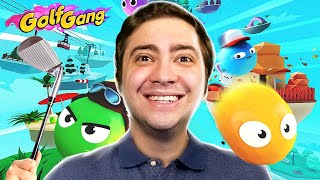 alanzoka jogando Golf Gang com os amigos