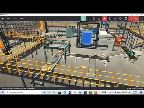Factory io with Scada system