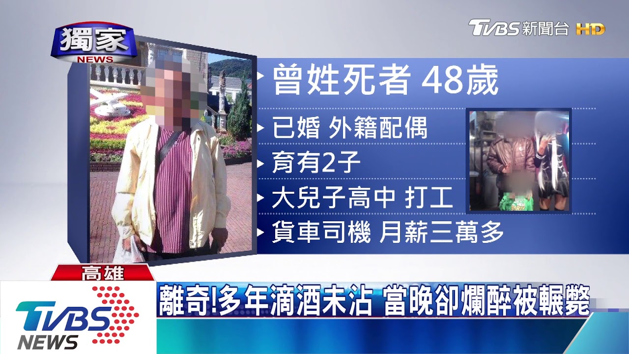 很久沒喝竟爛醉遭輾斃 同事聞訊哽咽:孩子怎辦