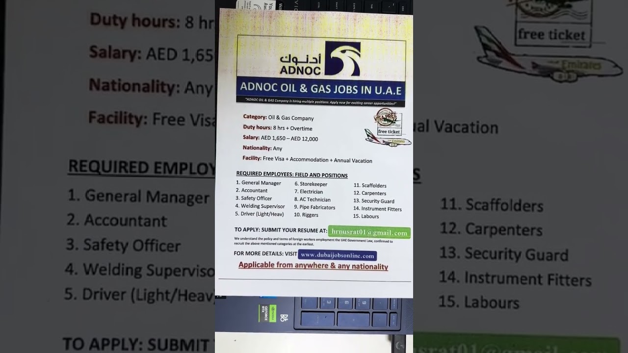 ADNOC UAE Jobs 2025 | Oil & Gas Careers | Apply Now! #jobwaveuae #jobsindubai #dubaiairportjobs