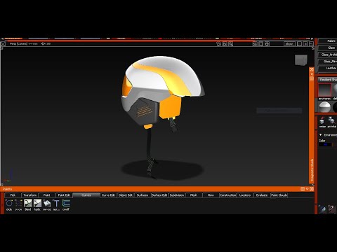 Helmet modeling in AUTODESK ALIAS AUTOSTUDIO