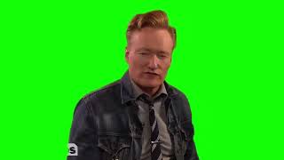 Conan O'Brien "we haven't touched the controller for 45 minutes" green screen