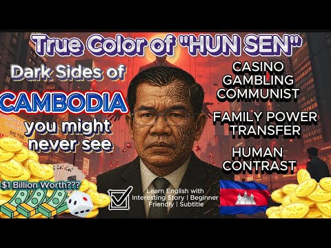 🔥True Color of Hun Sen 🤑| Billionaire Dictator Behind Cambodia's Border Dispute | Learn English